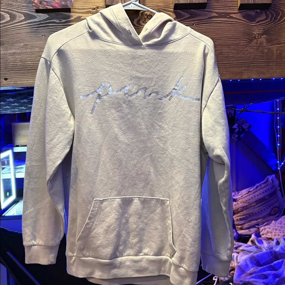 PINK Victoria's Secret Cream Hoodie